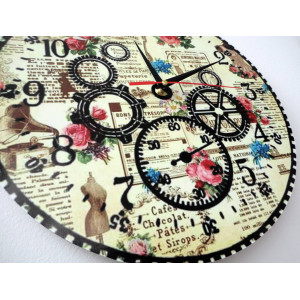 Modern falióra, falióra fából, rétegelt lemezből 2