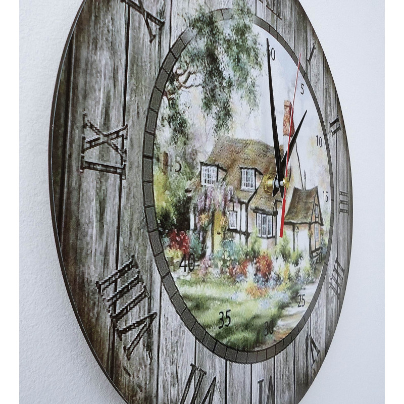 Modern falióra, fából készült falióra, rétegelt lemez