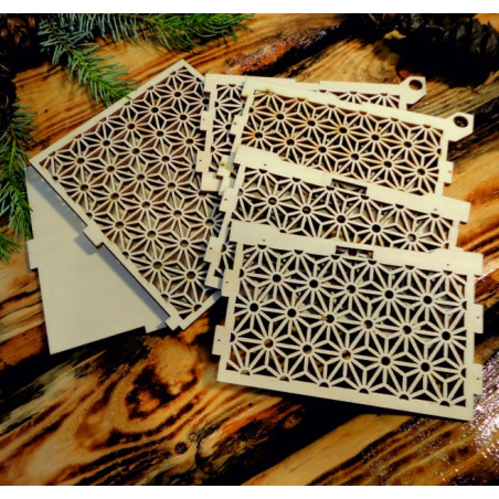 Fa- és műanyag díszek, karácsonyi díszek, fából készült vintage kiegészítők