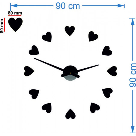 Falióra méretei, design falióra