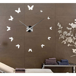Modern  Wall Clock 2D PMMA PLEXI GLASS  KAREN