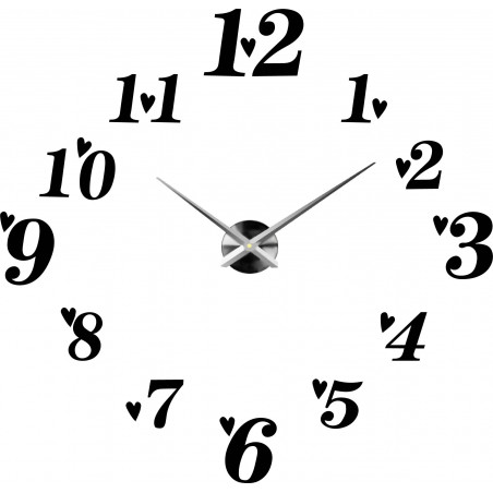 Öntapadós falióra, luxus óra stenten, műanyag óra