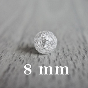 Cracked Crystal - gyöngy ásványi anyag - FI 8 mm