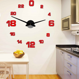 Trendy colored plastic wall clock - PROFI