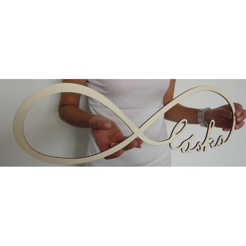 Fa felirat. Örökkévaló szerelem. Méret: 500x164 mm