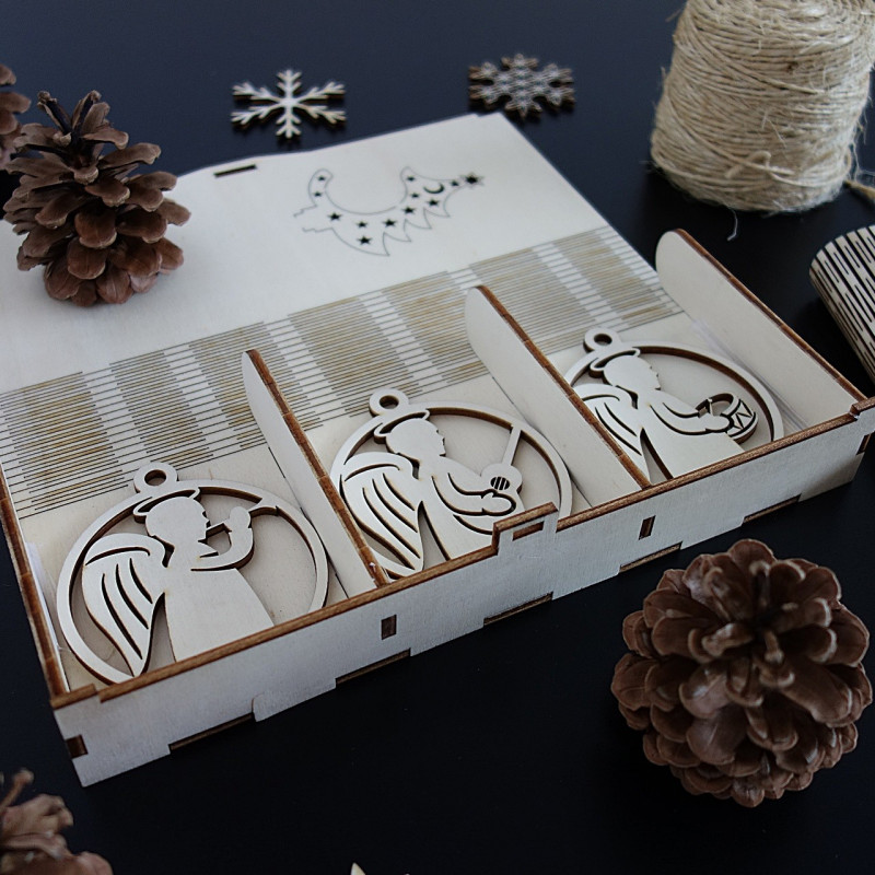 Karácsonyi díszek, 1 db set-18 db