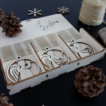 Karácsonyi díszek, 1 db set-18 db