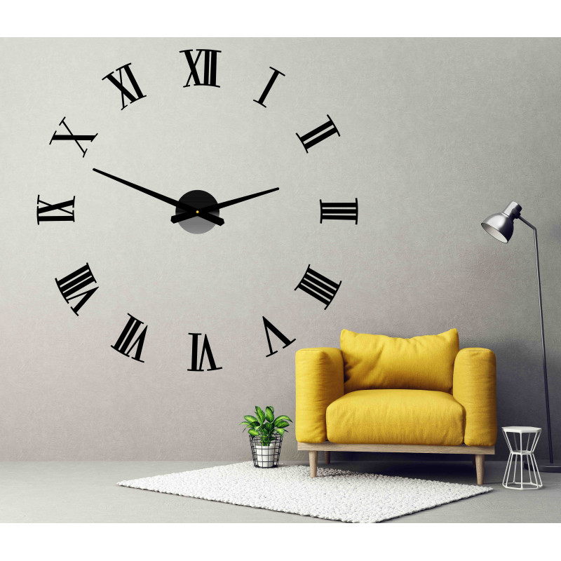 Öntapadós falióra római 2D plexiüvegből