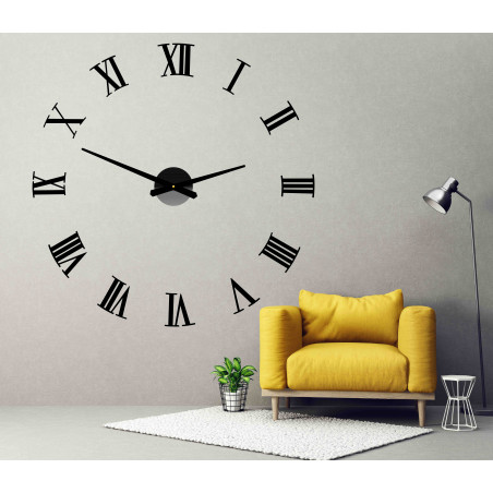 Öntapadós falióra római 2D plexiüvegből