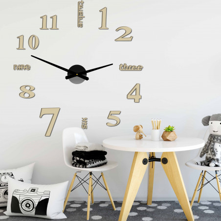 Modern falióra hét 2D-s plexi tükör