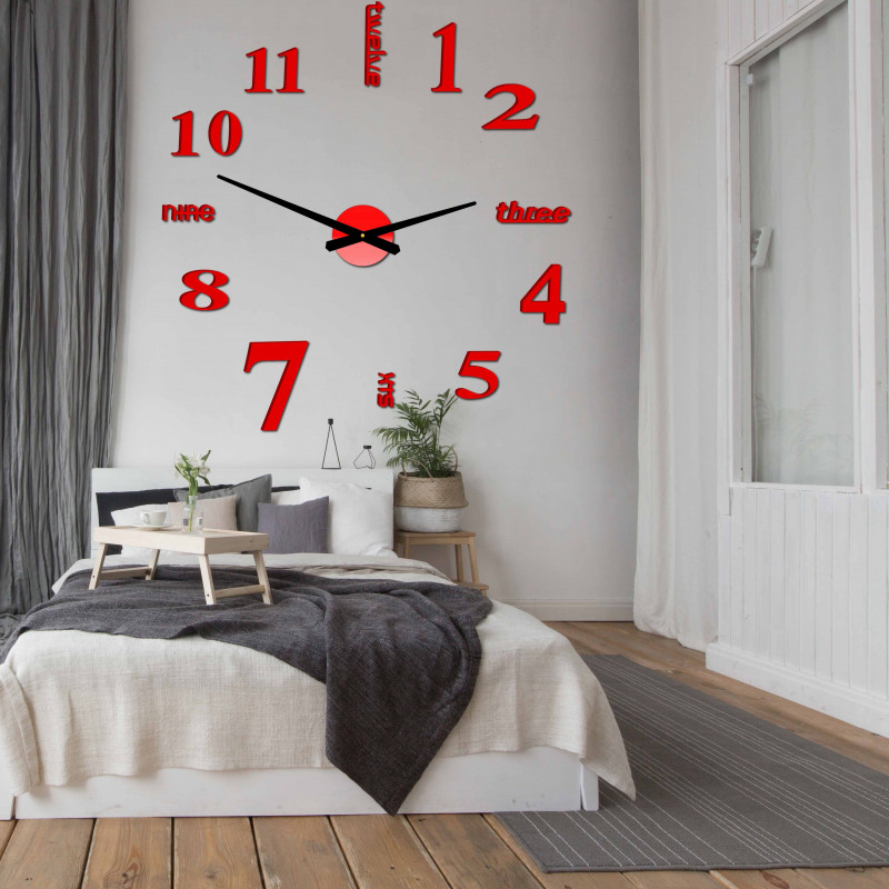 Modern falióra hét 2D plexi TÜKÖR