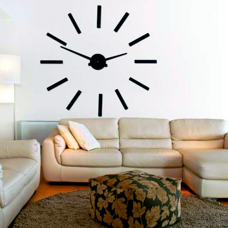 Modern falióra 2D plexi TÜKÖR rudakkal