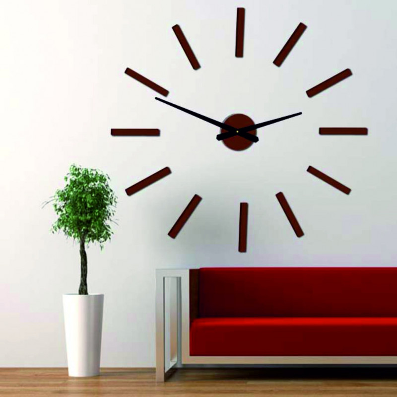 Modern falióra 2D plexi TÜKÖR rudakkal