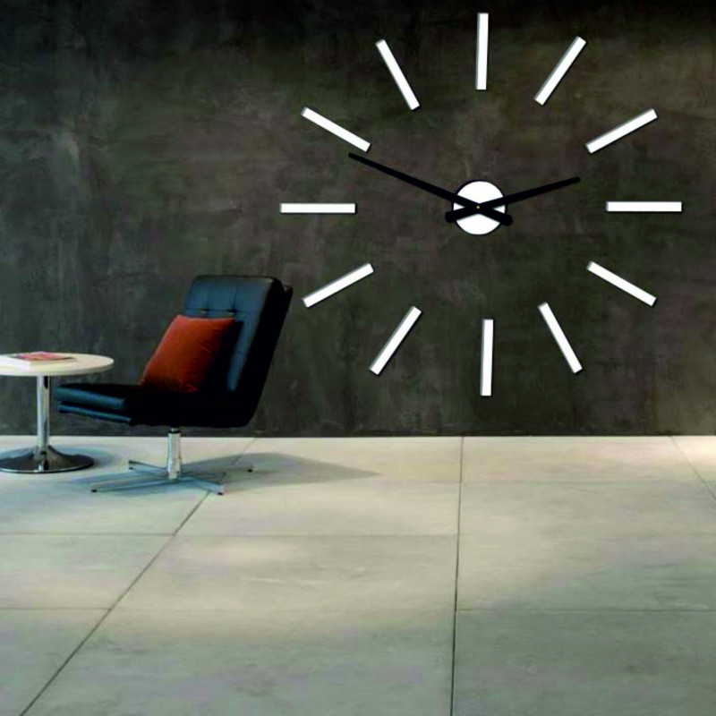 Modern falióra 2D plexi TÜKÖR rudakkal