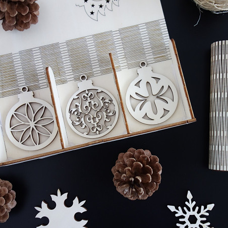 Karácsonyi karácsonyi dekoráció, 1 set-18 darab