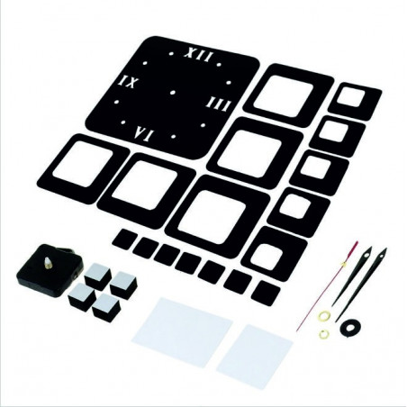 Modern, négyzet alakú falióra 50x40 cm FIGARO Modern, négyzet alakú falióra 50x40 cm FIGARO