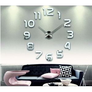 Adhesive 3D Clock - Modern Design on Your Walls