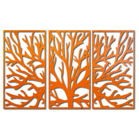 Színes falfestmény egy faágról a nappaliba