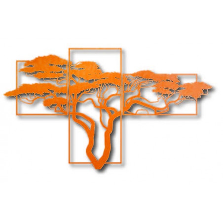 BONSAI fa falfestmény. A festmény három részből áll. SKALICA