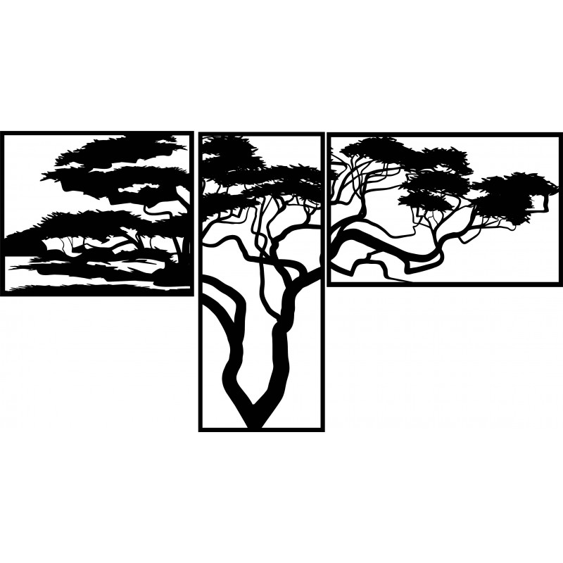 Fa kép a falon HANAA A kép három részből áll: POLONGE