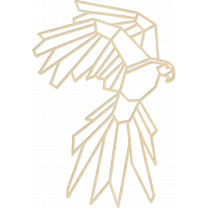 STYLESA Faragott falfestmény geometriai formák sas PR0235 fekete 2