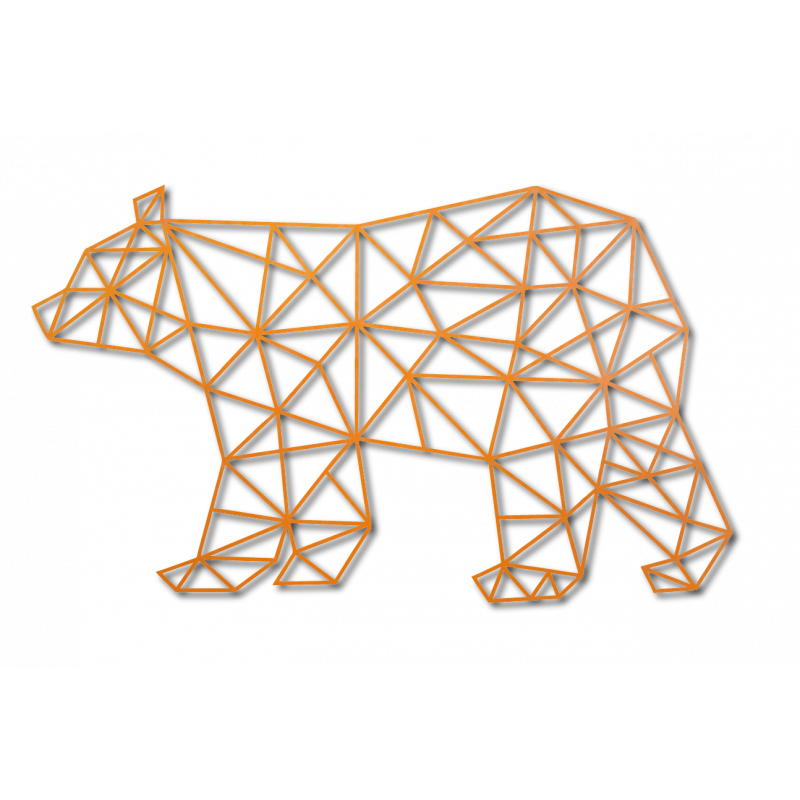 SENTOP Faragott kép a medve falán fekete