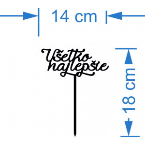 Műanyag mélyedés - süteménydíszítés "Minden jó" - Mérete... 2