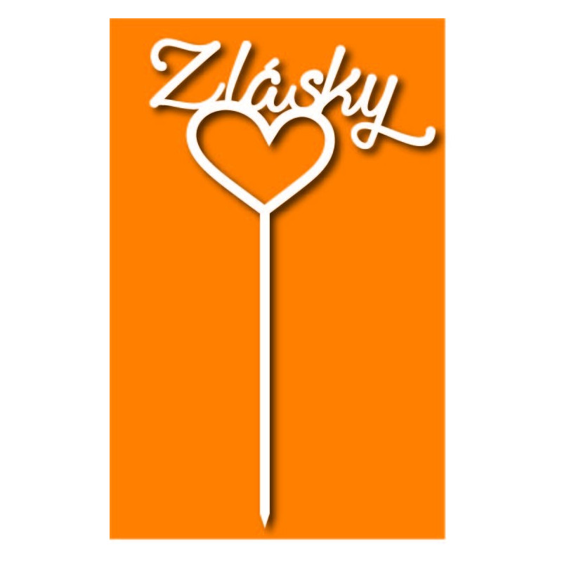 Műanyag szerelem tortadísz Méret 130 x 180 mm