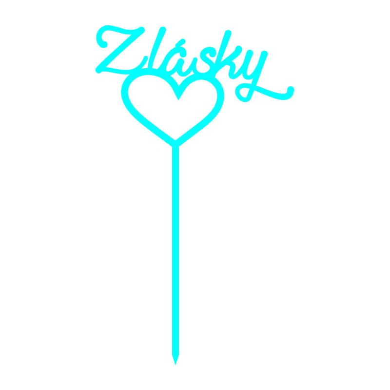 Műanyag szerelem tortadísz Méret 130 x 180 mm