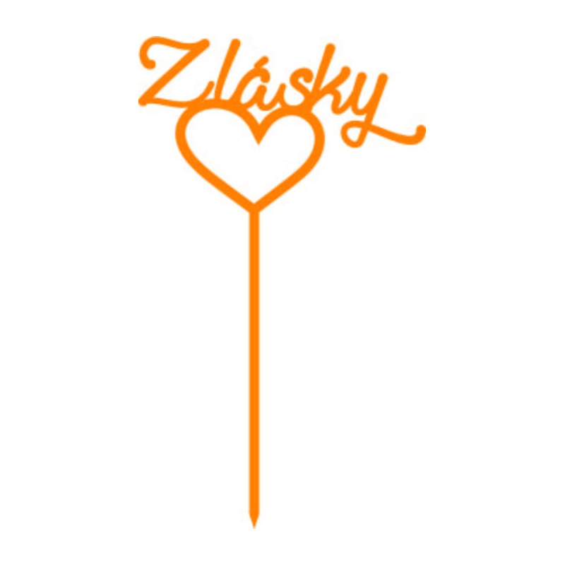 Műanyag szerelem tortadísz Méret 130 x 180 mm