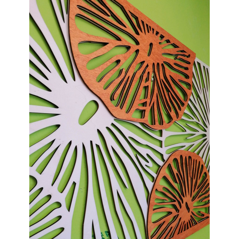 Elegáns fából készült fali dekoráció...