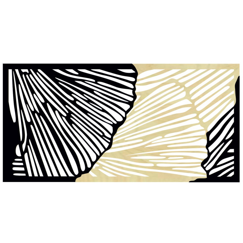 Ízléses 3D falikép rétegelt lemezből