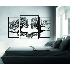 Hatalmas kép a falon
arcok és fák