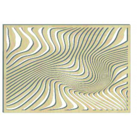 Varázslatos falikép fából készült rétegelt lemezből