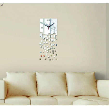 Desing Wall Clock Clocks To Stick On Decor Mirror Stickers - Mirrors To Stick On Wall