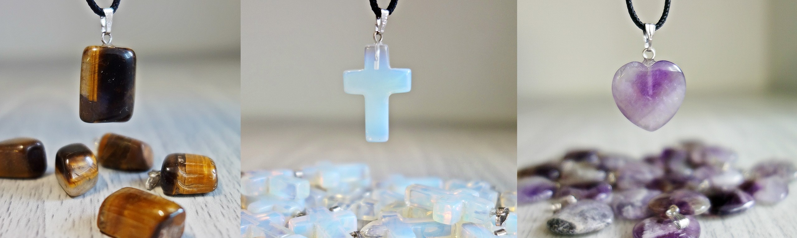 Necklaces from gemstones, mineral, medicinal, stone, jewelry for you
